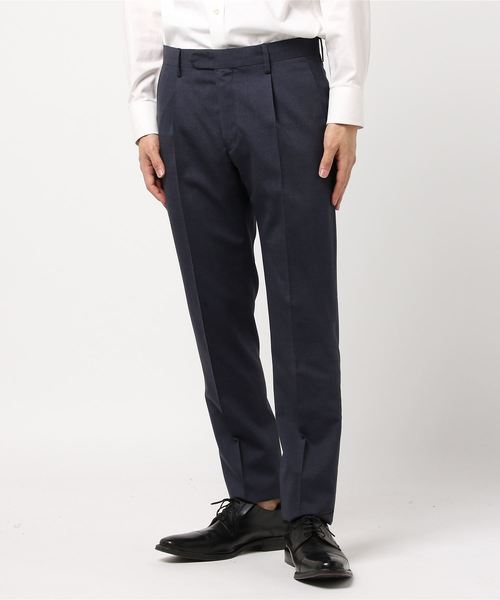 美品】ジェルマーノサキソニースラックス48 チャコールグレー GERMANO