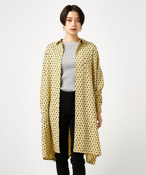 AZUL by moussy(アズールバイマウジー)の「Spring reef柄ルーズSH(シャツ/ブラウス・レディース・ホワイト系その他/ブラック系その他/イエロー系その他・SMALL/MEDIUM)」の7枚目の写真