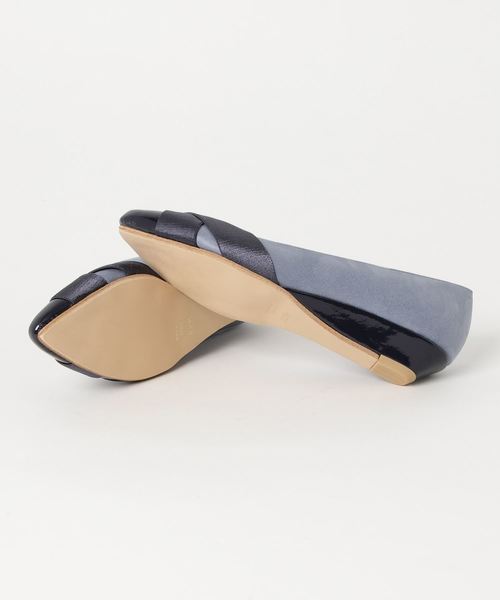 LE TALON（ルタロン）の「3cmゴムクロスウエッジ（パンプス・レディース・ブラック/ベージュ/ネイビー・22cm/22.5cm/23cm/23.5cm/24cm/24.5cm/25cm）」の4枚目の写真