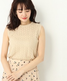 A part by | 12GAcスカシガラノースリーブ 789877(ニット/セーター)