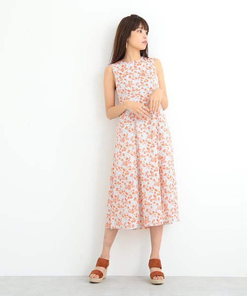 FREE'S MART（フリーズマート）の「◆小花ノースリーブロングワンピース（ワンピース・レディース・ブラック系その他/ホワイト×レッド/ホワイト×イエロー・FREE）」の11枚目の写真