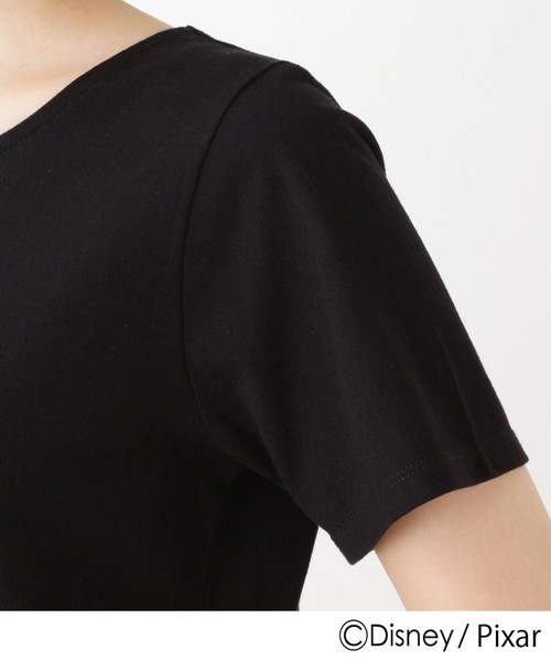 grove（グローブ）の「◆レインボーカラー刺繍Tシャツ(リメンバー・ミー)（Tシャツ/カットソー・レディース・ブラック/オフホワイト・02/03）」の7枚目の写真