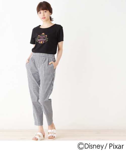 grove（グローブ）の「◆レインボーカラー刺繍Tシャツ(リメンバー・ミー)（Tシャツ/カットソー・レディース・ブラック/オフホワイト・02/03）」の10枚目の写真