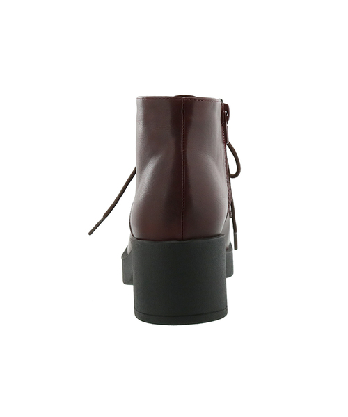 byあしながおじさん（バイアシナガオジサン）の「◆ byあしながおじさん ◆ 厚底レースアップブーツ 8980443（ブーツ・レディース・ブラック/マルチ/ダークブラウン/ワインレッド・22.5cm/23.0cm/23.5cm/24.0cm/24.5cm）」の8枚目の写真