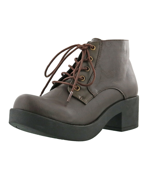 byあしながおじさん（バイアシナガオジサン）の「◆ byあしながおじさん ◆ 厚底レースアップブーツ 8980443（ブーツ・レディース・ブラック/マルチ/ダークブラウン/ワインレッド・22.5cm/23.0cm/23.5cm/24.0cm/24.5cm）」の13枚目の写真