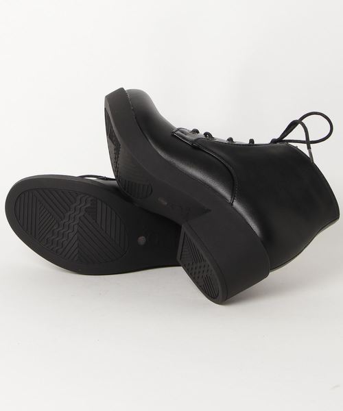 byあしながおじさん（バイアシナガオジサン）の「◆ byあしながおじさん ◆ 厚底レースアップブーツ 8980443（ブーツ・レディース・ブラック/マルチ/ダークブラウン/ワインレッド・22.5cm/23.0cm/23.5cm/24.0cm/24.5cm）」の15枚目の写真