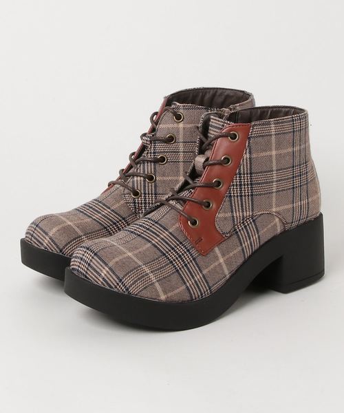 byあしながおじさん（バイアシナガオジサン）の「◆ byあしながおじさん ◆ 厚底レースアップブーツ 8980443（ブーツ・レディース・ブラック/マルチ/ダークブラウン/ワインレッド・22.5cm/23.0cm/23.5cm/24.0cm/24.5cm）」の19枚目の写真
