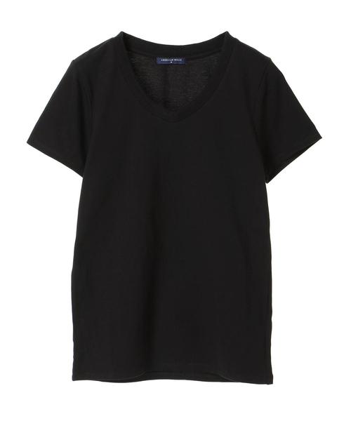 AMERICAN HOLIC(アメリカンホリック)の「・New Vネックベーシック半袖プルオーバー(Tシャツ/カットソー・レディース・ホワイト系その他/グレー系その他/チャコールグレー/ブラック/ブラウン/オフホワイト・M/L)」の11枚目の写真