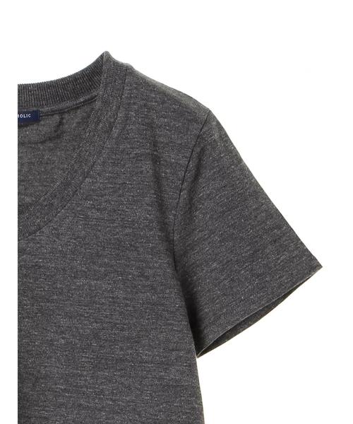 AMERICAN HOLIC(アメリカンホリック)の「・New Vネックベーシック半袖プルオーバー(Tシャツ/カットソー・レディース・ホワイト系その他/グレー系その他/チャコールグレー/ブラック/ブラウン/オフホワイト・M/L)」の18枚目の写真