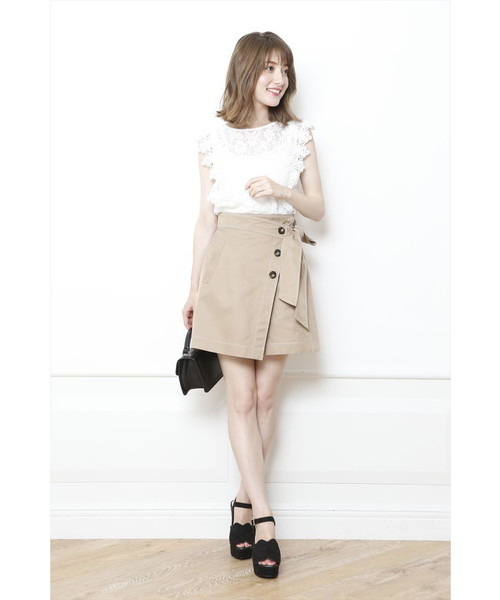 Rirandture リランドチュール の ラップスカート風キュロット デニムパンツ Wear Rirandture リランドチュール の ラップスカート風キュロット デニムパンツ Wear
