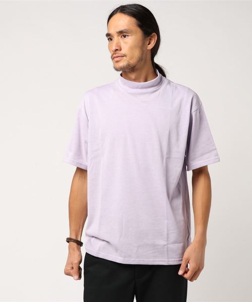 WEGO（ウィゴー）の「WEGO/USAコットンモックネックTシャツ（Tシャツ/カットソー・メンズ・ホワイト/ブラック/ベージュ/パープル・MEDIUM/LARGE）」の22枚目の写真