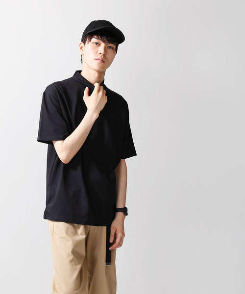 WEGO（ウィゴー）の「WEGO/USAコットンモックネックTシャツ（Tシャツ/カットソー・メンズ・ホワイト/ブラック/ベージュ/パープル・MEDIUM/LARGE）」の12枚目の写真