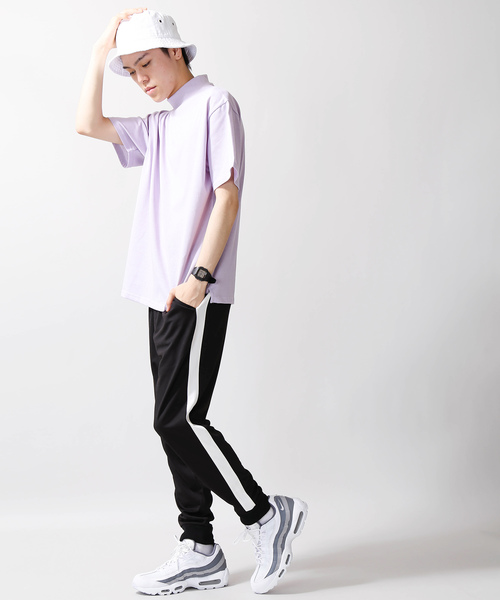 WEGO（ウィゴー）の「WEGO/USAコットンモックネックTシャツ（Tシャツ/カットソー・メンズ・ホワイト/ブラック/ベージュ/パープル・MEDIUM/LARGE）」の16枚目の写真