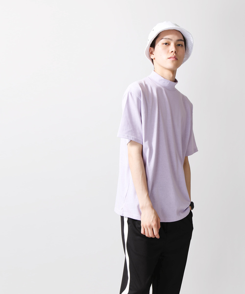 WEGO（ウィゴー）の「WEGO/USAコットンモックネックTシャツ（Tシャツ/カットソー・メンズ・ホワイト/ブラック/ベージュ/パープル・MEDIUM/LARGE）」の17枚目の写真