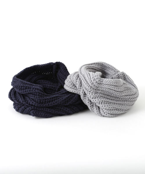 Jubilee Fabric（ジュビリーファブリック）の「スヌード　スムースマテリアル（ネックウォーマー/スヌード・レディース・パープル/グリーン/ダークグレー/ネイビー/マスタード/ナチュラル/ブラック/ライトグレー/ワイン/ホワイト/グレー/ベージュ/ダークブラウン・FREE）」の15枚目の写真