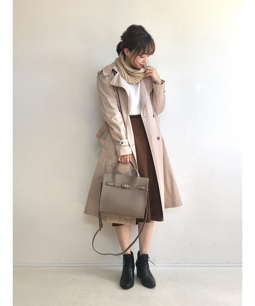 Jubilee Fabric（ジュビリーファブリック）の「スヌード　スムースマテリアル（ネックウォーマー/スヌード・レディース・パープル/グリーン/ダークグレー/ネイビー/マスタード/ナチュラル/ブラック/ライトグレー/ワイン/ホワイト/グレー/ベージュ/ダークブラウン・FREE）」の17枚目の写真