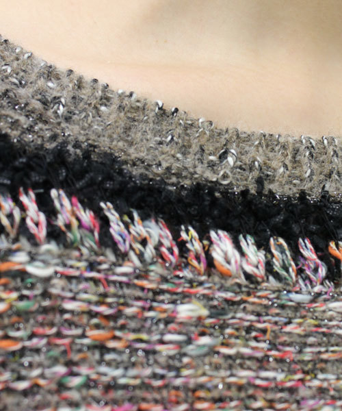 GALLARDAGALANTE（ガリャルダガランテ）の「MIXボーダーニット（ニット/セーター・レディース・グレー/ブラウン・FREE）」の5枚目の写真