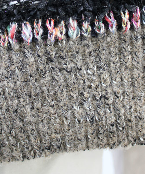 GALLARDAGALANTE（ガリャルダガランテ）の「MIXボーダーニット（ニット/セーター・レディース・グレー/ブラウン・FREE）」の7枚目の写真