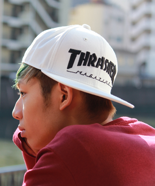 THRASHER（スラッシャー）の「WEGO/THRASHER BBキャップ（キャップ・メンズ・ホワイト/ブラック・FREE）」の2枚目の写真