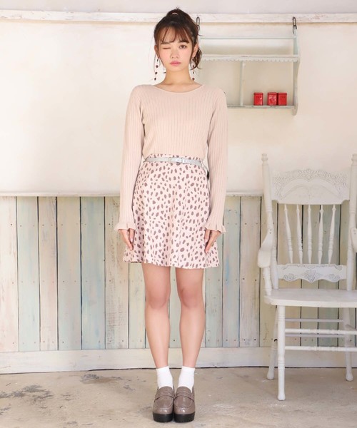 one after another NICE CLAUP（ワンアフターアナザーナイスクラップ）の「柄アソートミニスカート（スカート・レディース・ベージュ系その他/ピンク系その他/ホワイト系その他・FREE）」の5枚目の写真