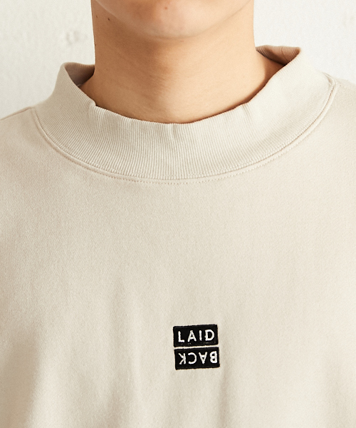 PairPair（ペアペア）の「裏毛ボックスロゴ刺繍プルオーバー（Tシャツ/カットソー・メンズ・ブラック/ベージュ・FREE）」の17枚目の写真