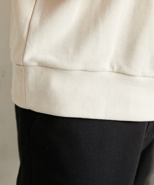 PairPair（ペアペア）の「裏毛ボックスロゴ刺繍プルオーバー（Tシャツ/カットソー・メンズ・ブラック/ベージュ・FREE）」の19枚目の写真