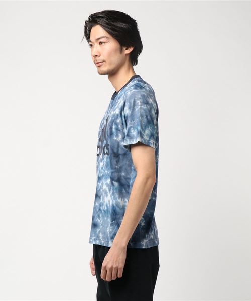 adidas（アディダス）の「アディダス adidas MIDスプレーダイTシャツ（Tシャツ/カットソー・メンズ・ホワイト/ネイビー・M/L/S/XXL）」の8枚目の写真