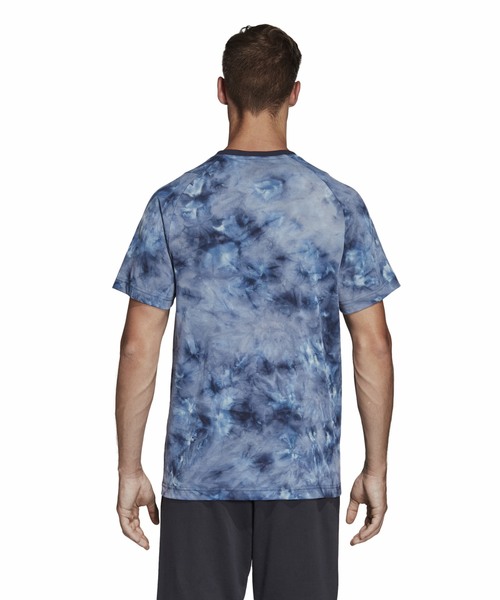 adidas（アディダス）の「アディダス adidas MIDスプレーダイTシャツ（Tシャツ/カットソー・メンズ・ホワイト/ネイビー・M/L/S/XXL）」の6枚目の写真