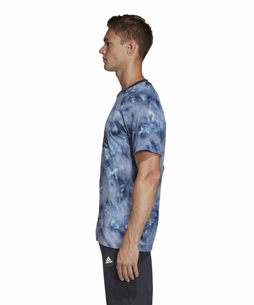 adidas（アディダス）の「アディダス adidas MIDスプレーダイTシャツ（Tシャツ/カットソー・メンズ・ホワイト/ネイビー・M/L/S/XXL）」の5枚目の写真