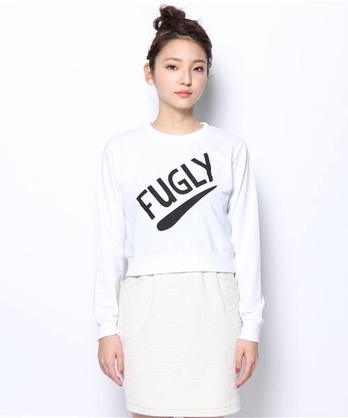 WEGO（ウィゴー）の「WEGO/FUGLYプリントスウェット（スウェット・レディース・ブルー系その他/レッド/オフホワイト/ネイビー・FREE）」の9枚目の写真