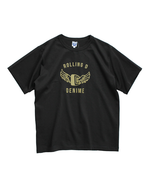 Denime（ドゥニーム）の「ヘビーウェイトプリントTシャツ 【ROLLING D】（Tシャツ/カットソー・メンズ・ライトイエロー/カーキ/ホワイト/ブラック・SMALL/MEDIUM/LARGE）」の2枚目の写真