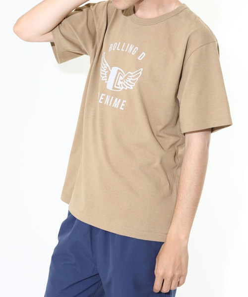 Denime（ドゥニーム）の「ヘビーウェイトプリントTシャツ 【ROLLING D】（Tシャツ/カットソー・メンズ・ライトイエロー/カーキ/ホワイト/ブラック・SMALL/MEDIUM/LARGE）」の5枚目の写真