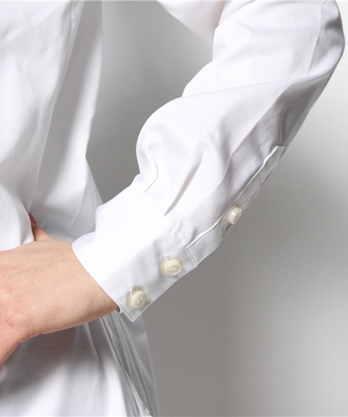 31 Sons de mode（トランテアン　ソン　ドゥ　モード）の「ビジューカラードッキングシャツ　ｂｙ　Ｋａｏｒｉ　Ｉｓｅｋｉ（シャツ/ブラウス・レディース・オフホワイト/サックスブルー・36/38）」の7枚目の写真