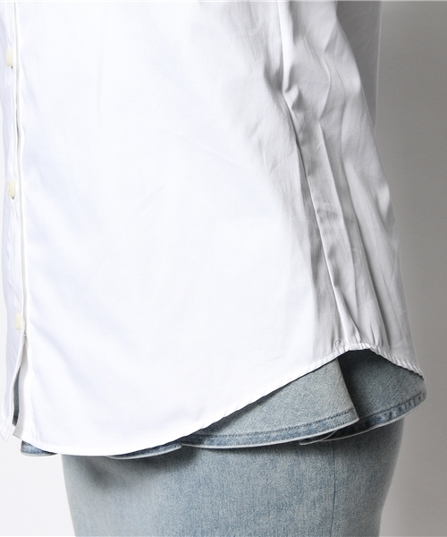 31 Sons de mode（トランテアン　ソン　ドゥ　モード）の「ビジューカラードッキングシャツ　ｂｙ　Ｋａｏｒｉ　Ｉｓｅｋｉ（シャツ/ブラウス・レディース・オフホワイト/サックスブルー・36/38）」の8枚目の写真