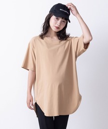 SweetMommy（スウィートマミー）の「ラウンドスリット授乳BIGTシャツ（マタニティウェア/グッズ・レディース）」