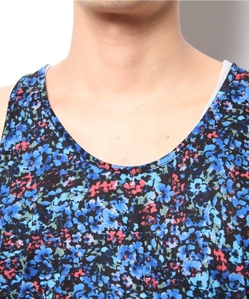 MIDWEST（ミッドウエスト）の「DIET  BUTCHER  SLIM  SKIN タンクプリント（Tシャツ/カットソー・メンズ・ネイビー/ブルー・2/1）」の4枚目の写真