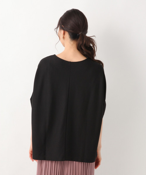 GLOBAL WORK(グローバルワーク)の「サラサラTリブドルマンプルオーバー/843099(Tシャツ/カットソー・レディース・ホワイト/ブラック/ベージュ・MEDIUM/LARGE)」の9枚目の写真