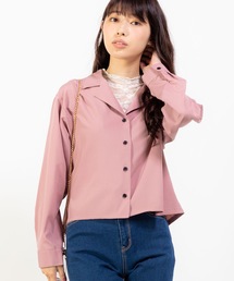 WEGO | WEGO/オープンカラークロップドシャツ(シャツ/ブラウス)