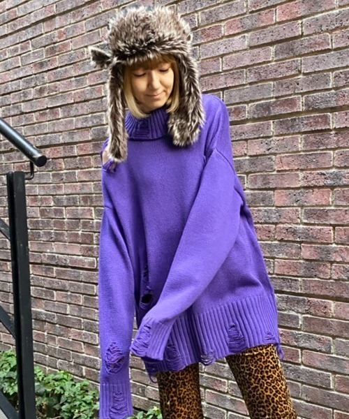 Candy Stripper（キャンディストリッパー）の「【NEW ERA×Candy stripper】CANDY The Trapper（ニットキャップ/ビーニー・レディース・ブラック・FREE）」の18枚目の写真