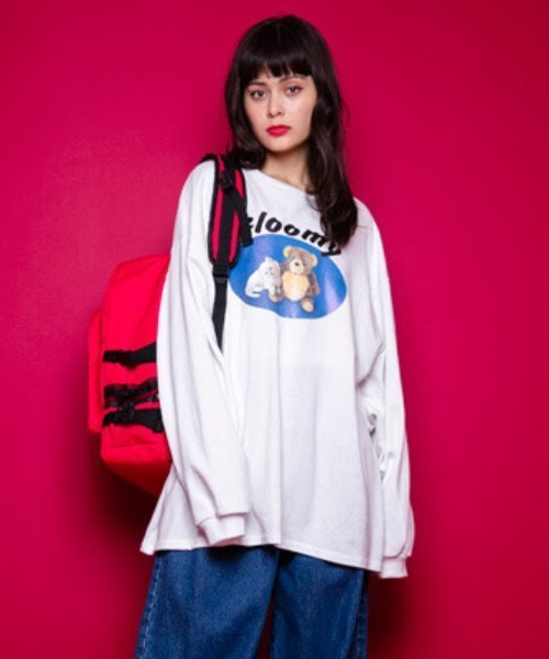 Candy Stripper（キャンディストリッパー）の「GLOOMY トップス（Tシャツ/カットソー・レディース・ブラック/オフホワイト/グリーン・2）」の2枚目の写真