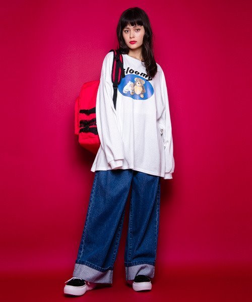 Candy Stripper（キャンディストリッパー）の「GLOOMY トップス（Tシャツ/カットソー・レディース・ブラック/オフホワイト/グリーン・2）」の4枚目の写真