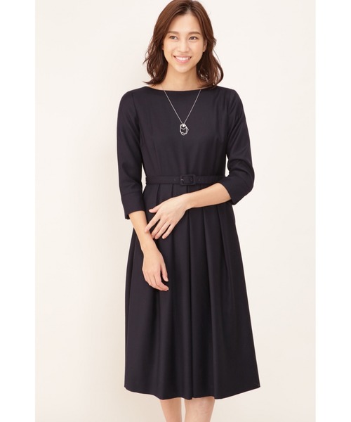 セール サキソニー袖七分ワンピース ワンピース Natural Beauty ナチュラルビューティー のファッション通販 Zozotown