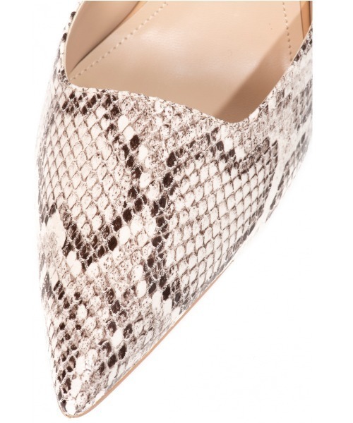 R&E（アールアンドイー）の「【R&E】クリアスティックヒールミュール（パンプス・レディース・ブラック/アイボリー/ブラック系その他/パイソン・22.5cm/23.5cm/24.5cm/23.0cm/24.0cm/22.0cm）」の18枚目の写真