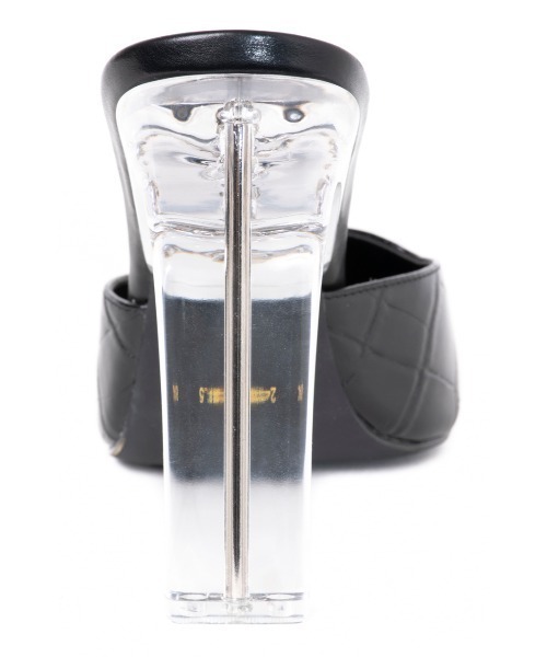 R&E（アールアンドイー）の「【R&E】クリアスティックヒールミュール（パンプス・レディース・ブラック/アイボリー/ブラック系その他/パイソン・22.5cm/23.5cm/24.5cm/23.0cm/24.0cm/22.0cm）」の12枚目の写真