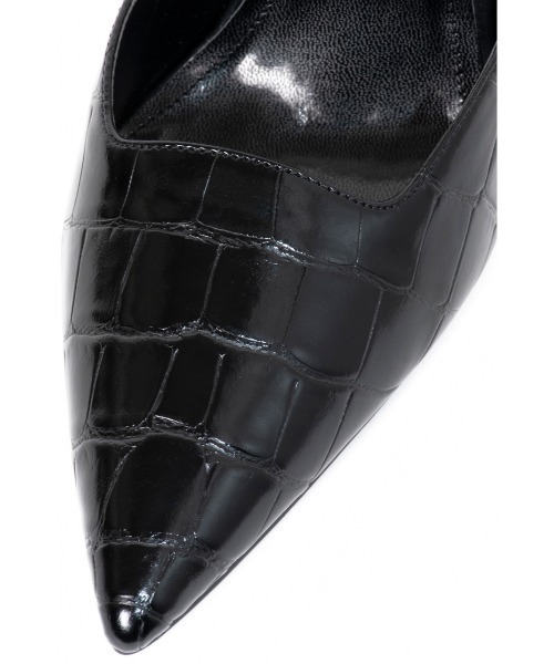 R&E（アールアンドイー）の「【R&E】クリアスティックヒールミュール（パンプス・レディース・ブラック/アイボリー/ブラック系その他/パイソン・22.5cm/23.5cm/24.5cm/23.0cm/24.0cm/22.0cm）」の14枚目の写真