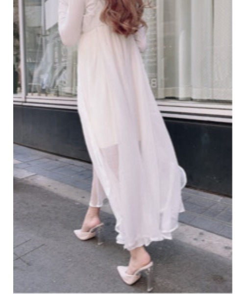 R&E（アールアンドイー）の「【R&E】クリアスティックヒールミュール（パンプス・レディース・ブラック/アイボリー/ブラック系その他/パイソン・22.5cm/23.5cm/24.5cm/23.0cm/24.0cm/22.0cm）」の6枚目の写真