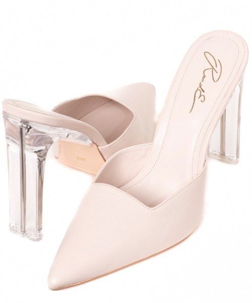 R&E（アールアンドイー）の「【R&E】クリアスティックヒールミュール（パンプス・レディース・ブラック/アイボリー/ブラック系その他/パイソン・22.5cm/23.5cm/24.5cm/23.0cm/24.0cm/22.0cm）」の10枚目の写真