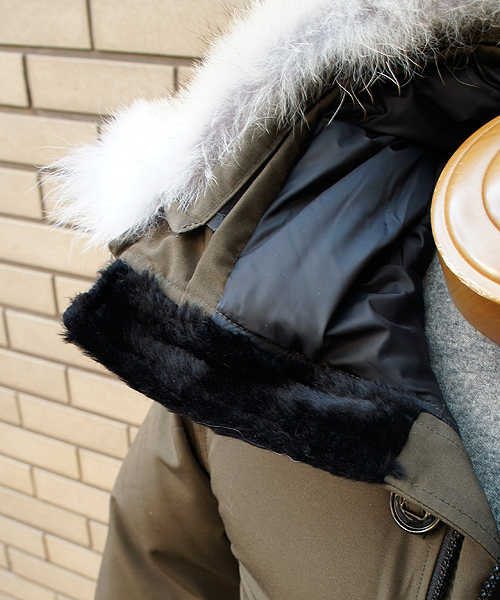 CIAOPANIC（チャオパニック）の「【CANADA GOOSE】JASPER（ダウンジャケット/コート・メンズ・ブラック/ネイビー/ブラウン系その他・X-SMALL/LARGE/MEDIUM/SMALL）」の7枚目の写真