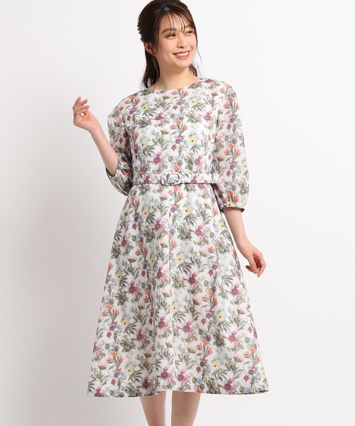 国内正規品新品本物 の セール ワンピース 545 01 をセール価格で購入できます World Sunauna スーナウーナ のファッション ワンピース ワンピース 洗える ワンピース Online ボタニカル