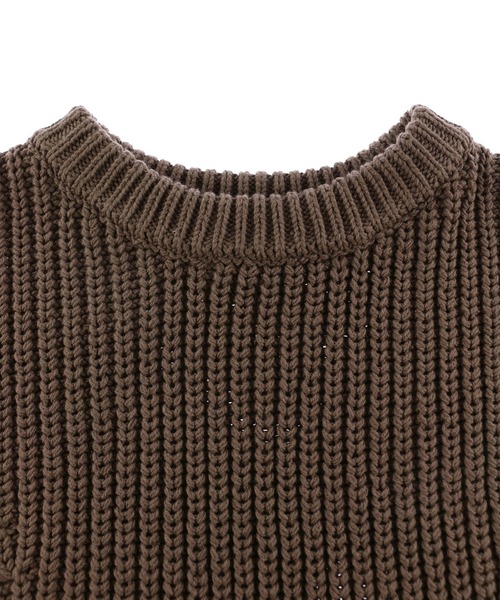 ALEXIA STAM（アリシアスタン）の「Docking Shirt Knit Top/ドッキング